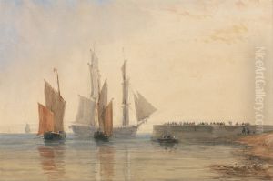 Entrance to Calais Harbour by David Cox