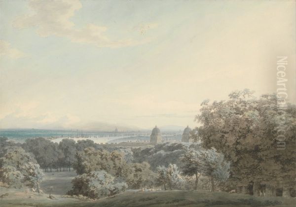 London from Greenwich Hill - view 1