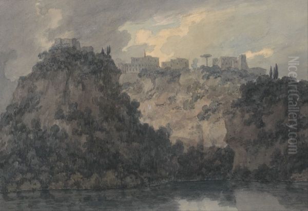 On the Lake of Nemi - view 1