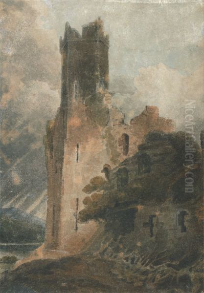 A Castle Tower (Caernarvon Castle) - view 1