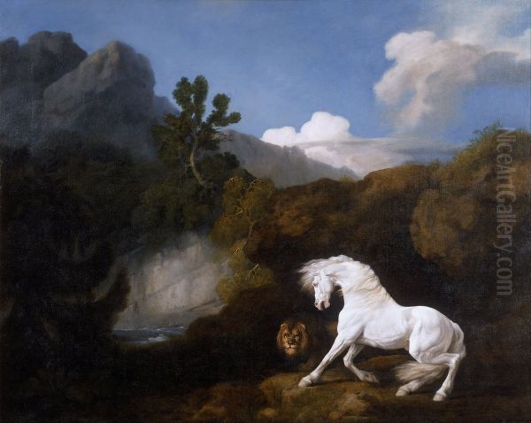 Horse Frightened by a Lion - view 1