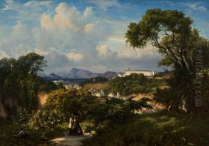 View of Santa Teresa Convent from the Heights of Paula Matos by Henri Nicolas Vinet