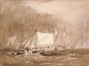 Shipping Scene, with Fishermen by J. M. W. Turner