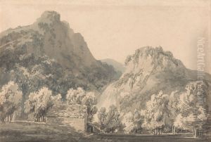 Waterfall of Lodore, Cumberland by J. M. W. Turner