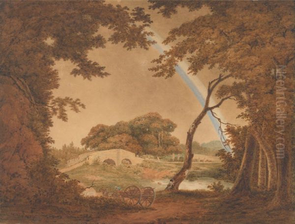 Landscape with Rainbow, View near Chesterfield - view 1