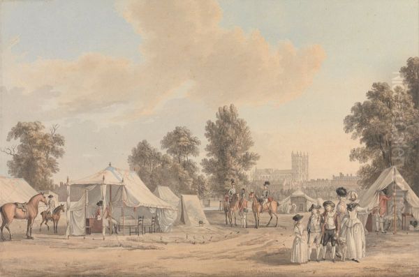 An Encampment in St. James Park - view 1