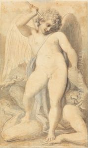 Cupid Overpowering a Satyr