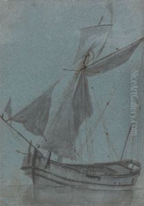 A Coastal Barge by Samuel Scott