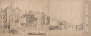 A Town House on the Thames by Samuel Scott