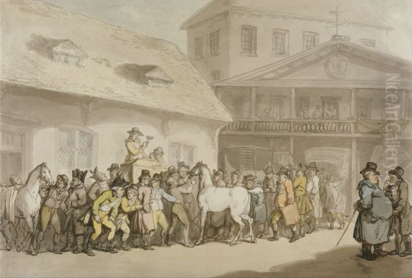 A Horse Sale in Hopkins's Repository, Barbican - view 1