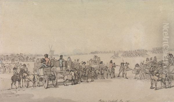 A Review on Blackheath, May 1785 - view 1