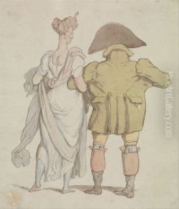 An Elderly Buck walking with a Lady