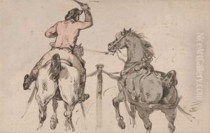 An English Postilion by Thomas Rowlandson