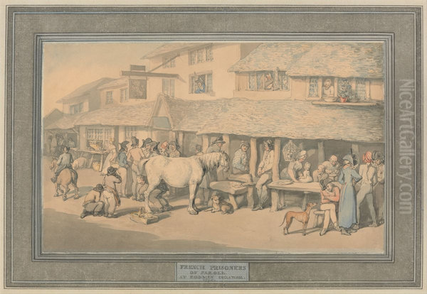 French Prisoners on Parole - view 1