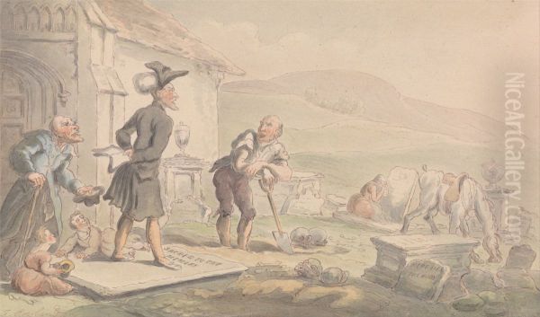 Dr Syntax Meditating on the Tombstones - view 1