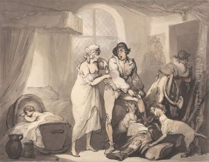Four O'Clock in the Country by Thomas Rowlandson