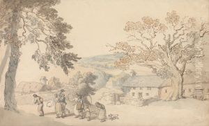 Harvesters Setting Out by Thomas Rowlandson