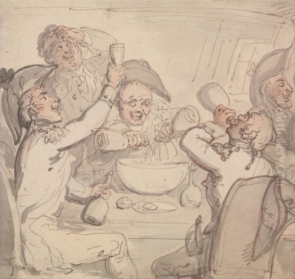 Naval Officers and a Bowl of Punch - view 1