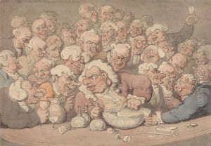 Serving Punch by Thomas Rowlandson