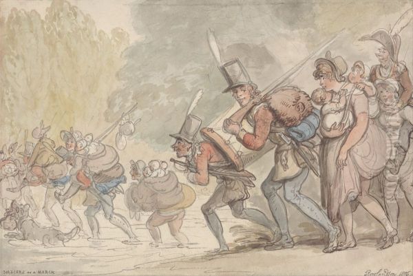 Soldiers on a March - view 1
