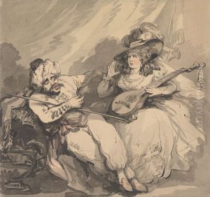 The Amorous Turk by Thomas Rowlandson