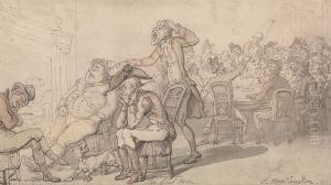 The Club Room by Thomas Rowlandson