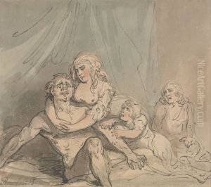 The Maniac by Thomas Rowlandson