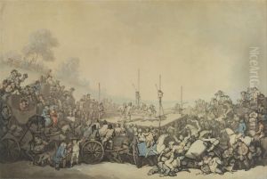 The Prize Fight by Thomas Rowlandson