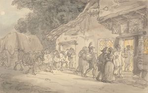 The Waggoner's Rest by Thomas Rowlandson