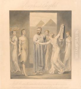 Joseph and Potiphar's Wife by William Blake