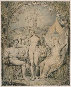 The Archangel Raphael with Adam and Eve (Illustration to Milton's "Paradise Lost") by William Blake