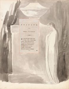 The Poems of Thomas Gray, Design 103, "Epitaph on Mrs. Clarke."