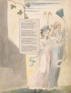 The Poems of Thomas Gray, Design 27, "A Long Story." by William Blake