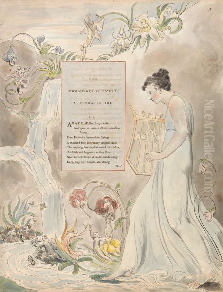 The Poems of Thomas Gray, Design 43, "The Progress of Poesy." - view 1