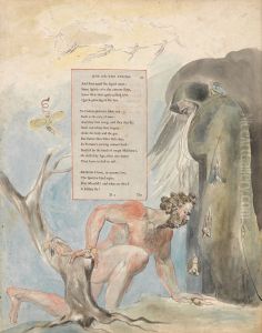 The Poems of Thomas Gray, Design 5, "Ode on the Spring." by William Blake