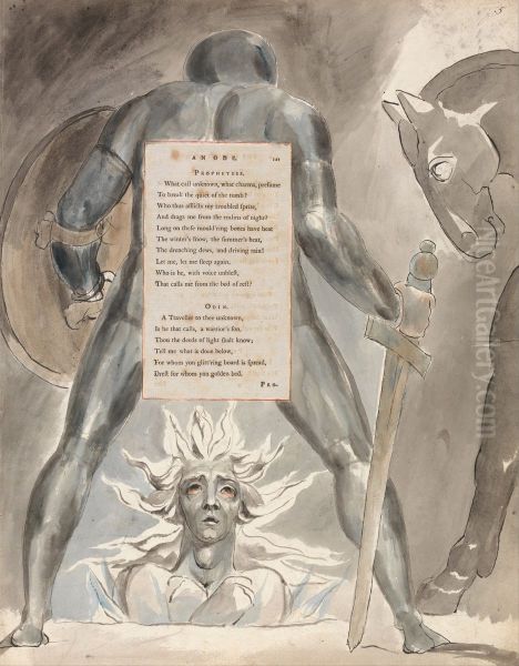 The Poems of Thomas Gray, Design 81, "The Descent of Odin." - view 1