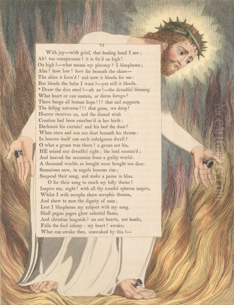 Young's Night Thoughts, Page 73, "Draw the Dire Steel? -- Ah No!--the dreadful blessing" - view 1