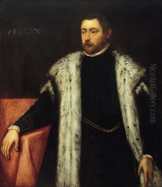 Twenty-five year old Youth with Fur-lined Coat - view 1