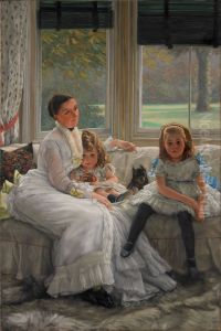 Portrait of Mrs Catherine Smith Gill and Two of her Children