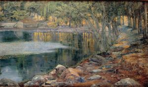 Burgeoning Springs in Autumn by Joaquin Clausell