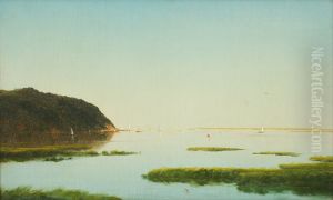 View of the Shrewsbury River, New Jersey by John Frederick Kensett