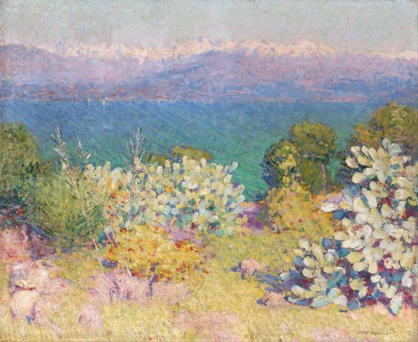 In the morning, Alpes Maritimes from Antibes - view 1