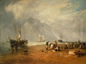 The Fish Market at Hastings Beach by J. M. W. Turner