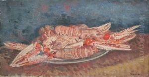 Plat De Langoustines by Edmond Ceria