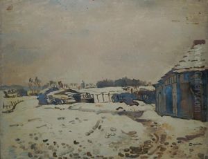 Campagne Enneigee by Edmond Ceria