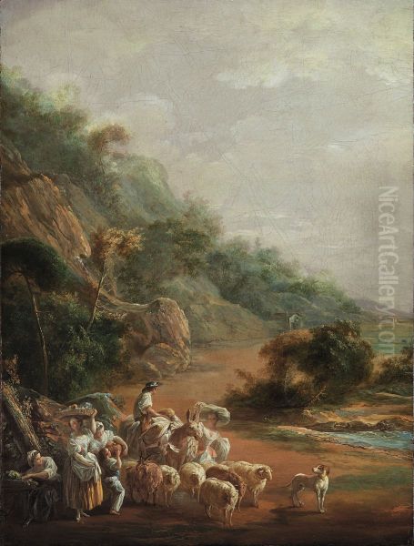 Scene with Villagers (fragment) - view 1