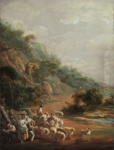 Scene with Villagers (fragment) by Luis Paret Y Alczar