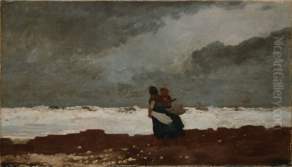 Two Figures by the Sea - view 1