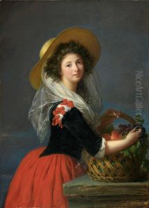 Portrait of Marie Gabrielle de Gramont, Comtesse de Caderousse by Elisabeth Louise Vigee Le Brun