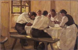 Lunch (The Soup, Version II) by Albin Egger-Lienz